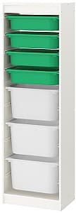 Etajera IKEA Trofast 46x30x145 Alb/Verde-Alb