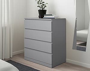 Комод IKEA Malm 4 ящика 80x100 Серый