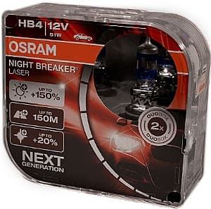 Автомобильная лампа Osram 9006 HB4 NL +150% 12V 51W