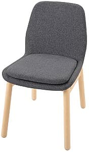 Деревянный стул IKEA Vedbo Береза(Бежевый)/Гуннаред Средне-Серый