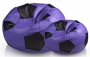 Fotoliu puf Beanbag Ares XL Purple Black