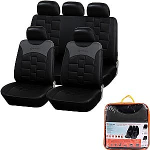 Набор чехлов на сидения авто AIRLINE ACS-UEL-05 11 шт. (черный/серый)