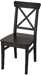 Деревянный стул IKEA Ingolf Черно-Коричневый