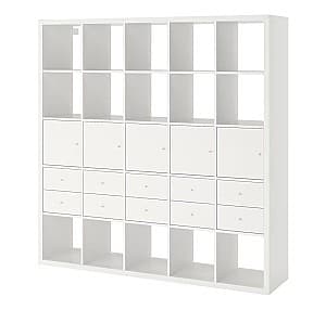 Стеллаж IKEA Kallax с 10 вставками 182x182 Белый