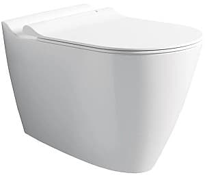 Vas WC suspendat Bien Banyo Mineral No-Rim White+Capac Vento Elite