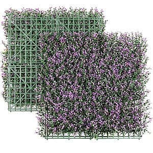 Iarba artificiala Greentech Divy 3D Panel Buxus Lilac 100x100 cm