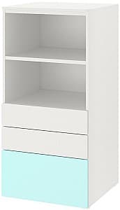 Детский комод IKEA Smastad/Platsa 3 ящика 60x57x123 Белый/Светло-бирюзовый