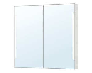 Oglinda IKEA Storjorm 2 usi/iluminat 100x14x96 Alb