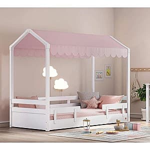 Детская кровать Cilek Montes White 90x200 Pink