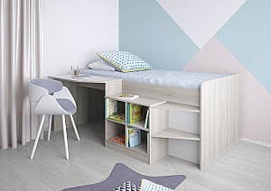 Детская кровать Polini Kids Simple 4000 Белый/Вяз