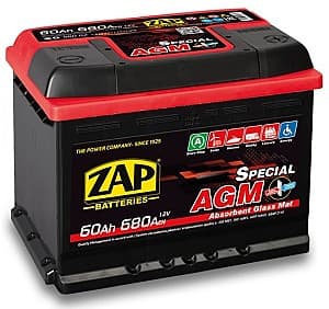 Acumulator auto ZAP 60 Ah AGM