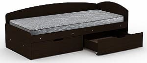 Детская кровать KompaniT 90+2С Венге