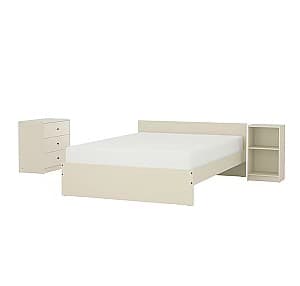 Dormitor IKEA Gursken 3 piese/cu comoda Bej-deschis