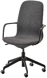 Офисное кресло IKEA Langfjall Гуннаред Темно-Серый/Черный