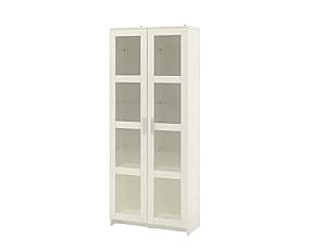 Витрина IKEA Brimnes стеклянные дверцы 80x190 Белый