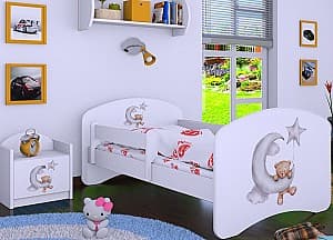 Детская кровать Happy Baby Happy Bear and Moon L03 80x160 Белый