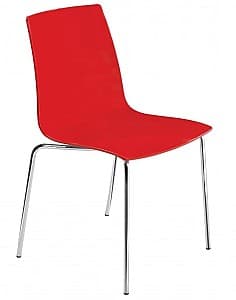 Пластиковый стул Papatya X-Treme S Red/Chrome