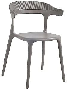 Пластиковый стул Papatya Luna Stripe Taupe (Серо-коричневый)