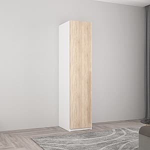 Шкаф пенал Mobildor Lux Smart-Home ДСП (штанга) 400 Белый/Сонома(Бежевый)