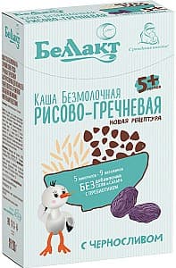 Каши для детей Беллакт рисово-гречневая с черносливом и пребиотиком (5 м+) 200 г