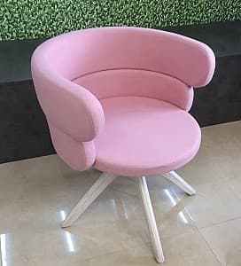 Деревянный стул Papatya Oben Розовый/Белый