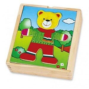 Jucărie interactivă VIGA Îmbracă băiețelul urs 56401