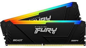 Оперативная память Kingston Fury Beast RGB 16GB(2x8GB) DDR4-3733 (KF437C19BB2AK2/16)