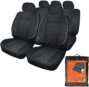 Набор чехлов на сидения авто AIRLINE Monro ACS-UV-01 черный