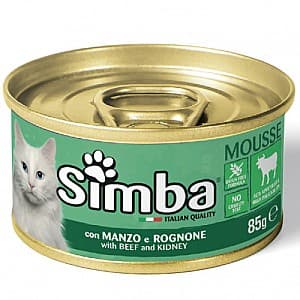 Влажный корм для кошек SIMBA CAT Pate with veal and kidney 85gr