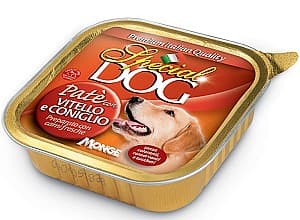 Hrană umedă pentru câini Special Dog Pate with veal and rabbit 300gr