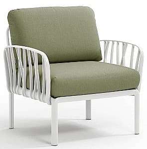 Кресло для террасы Nardi KOMODO POLTRONA Белый/Джунгли (Зеленый) Sunbrella 40371.00.140