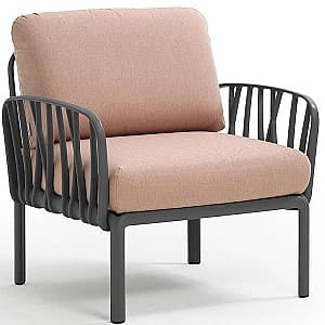 Кресло для террасы Nardi KOMODO POLTRONA 40371.02.066 Антрацит (Серый)/Розовый кварц (Розовый)