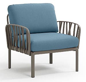 Кресло для террасы Nardi KOMODO POLTRONA Sunbrella 40371.10.142 Тортора (Коричневый)/Адриатик (Синий)