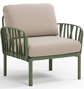 Кресло для террасы Nardi KOMODO POLTRONA Sunbrella 40371.16.141 Агава (Зеленый)/Холст (Бежевый)