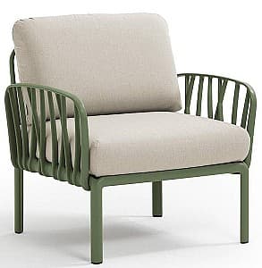 Кресло для террасы Nardi KOMODO POLTRONA 40371.16.131 Агава (Зеленый)/Tech Panama (Бежевый)