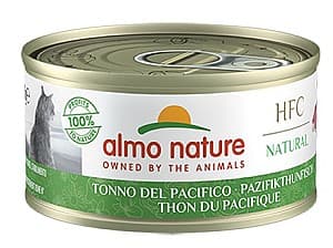 Hrană umedă pentru pisici Almo Nature HFC Can Natural Pacific Tuna 70g
