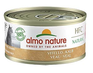 Hrană umedă pentru pisici Almo Nature HFC Can Natural Veal 70g