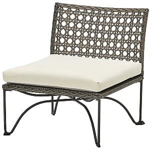 Кресло для террасы IKEA Jutholmen 65x73x71 Темно-серый/Куддарна Бежевый