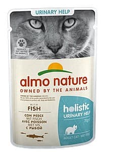 Hrană umedă pentru pisici Almo Nature HOLISTIC Pouch Urinary Fish 70g