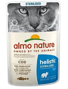 Hrană umedă pentru pisici Almo Nature HOLISTIC Pouch Sterilized Code 70g