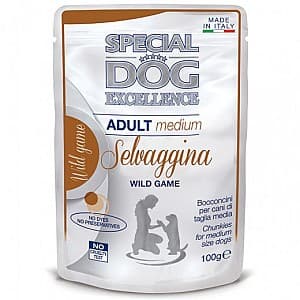 Hrană umedă pentru câini Special Dog EXCELLENCE POUCH MEDIUM ADULT WILD 100gr