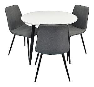 Набор стол и стулья Evelin DT 404-3+3 стулья XR-154B Grey 5
