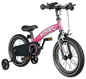 Bicicleta copii QPlay Miniby 3in1 14 Rose