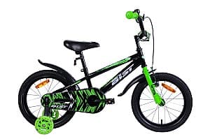 Bicicleta copii Aist Pluto 16 Black/Green