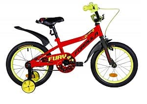 Велосипед детский Formula Fury 16 Orange/Black/Light Green