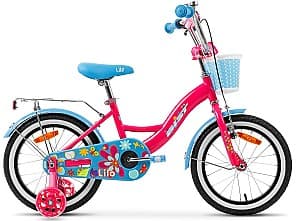 Bicicleta copii Aist Lilo 16 (roz, albastru)