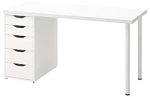 Masa de birou IKEA Lagkapten/Alex 120x60 Alb