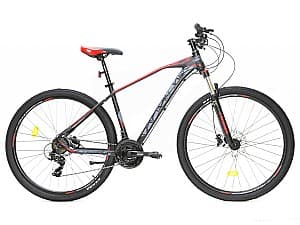 Bicicleta de munte Crosser Lava 29/18 21S Shimano+Hydr Logan (Black/Red)