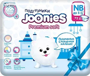 Подгузники Joonies Premium Soft NB 72 шт