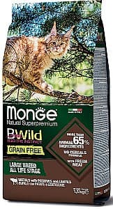 Сухой корм для кошек Monge BWILD GRAIN FREE Buffalo/Potat./Lentils 1.5kg